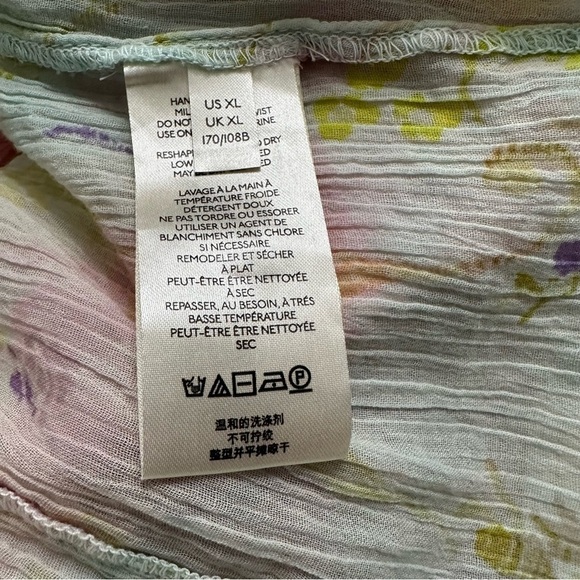 Anthropologie x Pilcro Tavi Tie Dye Top Pastel Multicolor NWT Retail $98.00 - Picture 6 of 11